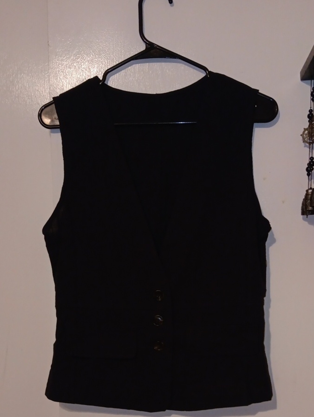 Black Women’s Tailored Vest - Classic Sleeveless Top